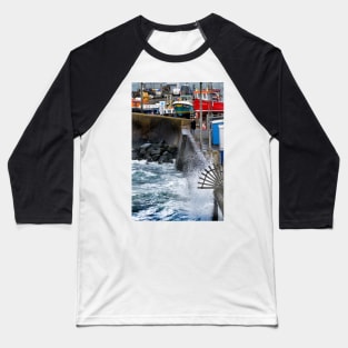 Photographer on the seafront  - Seahouses, Northumberland, UK Baseball T-Shirt